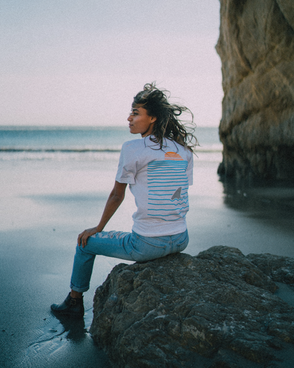Sea To Sun White Tee