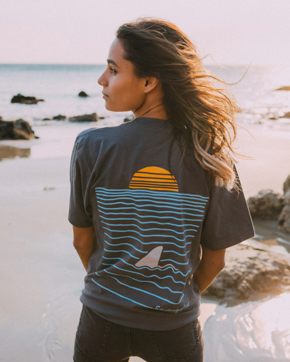Sea To Sun Charcoal Tee