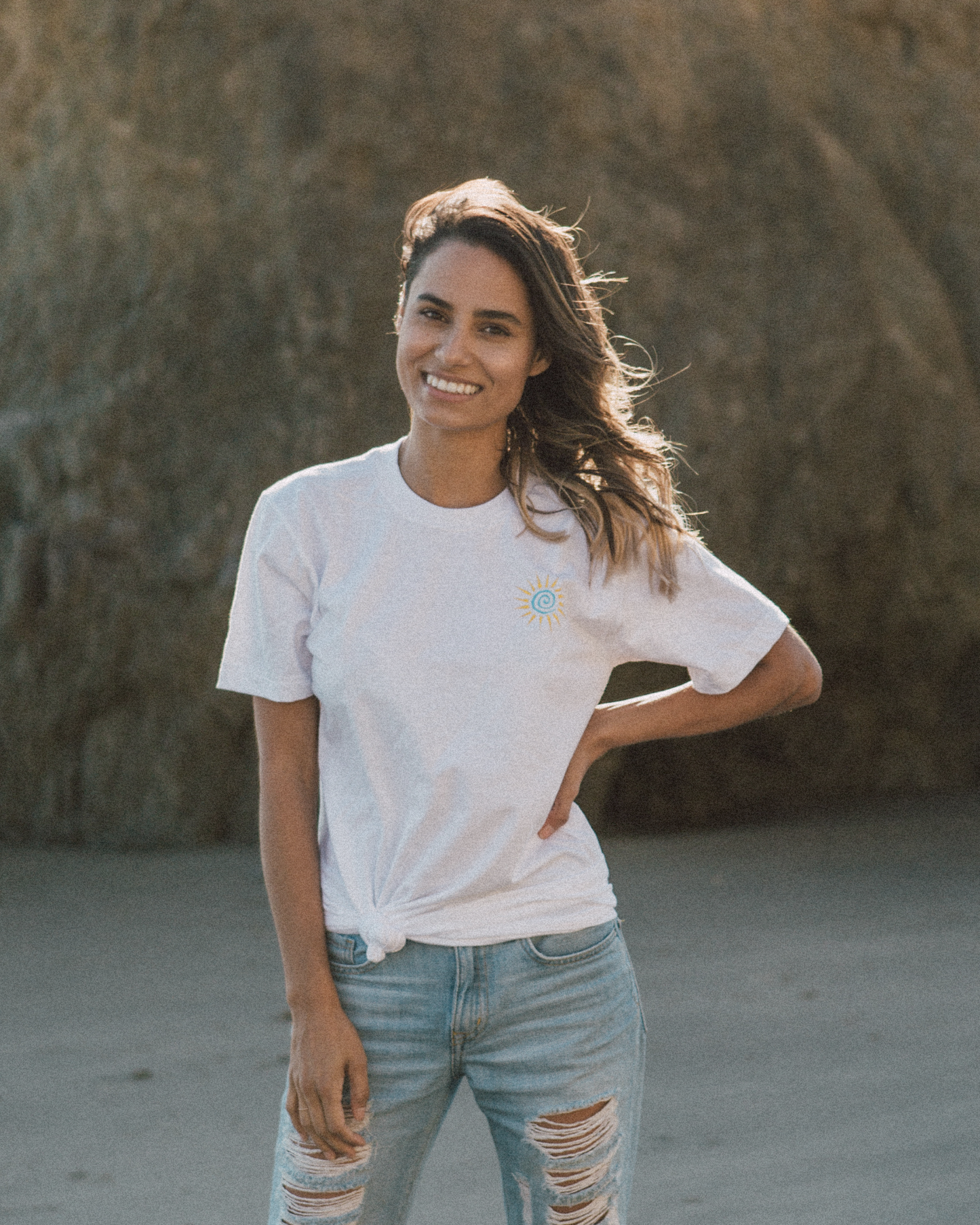 Sea To Sun White Tee