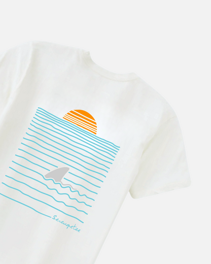Sea To Sun White Tee